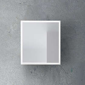 4AQUA Spegel Luna med ram (Vit blank/60)
