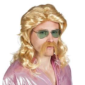 Barry Peruk med Mustasch One size