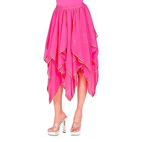 Chiffongkjol Rosa Lång One size