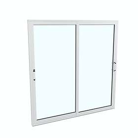Landskap Skjutdörr Robust Året Runt 2-del Skjutdörrsparti B1950mm x H2000 Vit r 60846617
