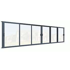 Landskap Skjutdörr Robust Året runt 3+3 Skjutdörrsparti B7749mm x H2000 Grå r 60897843