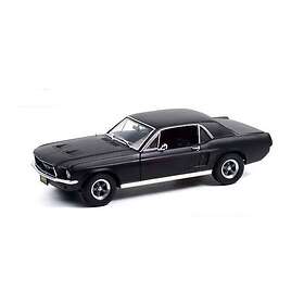 Greenlight 1967 Ford Mustang Coupe Matt Black Adonis Creeds Creed 2015 Movie 1:18 Scale Diecast Model Car