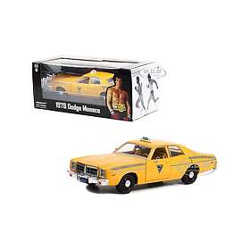 Greenlight 1978 Dodge Monaco Taxi City Cab Co. Yellow Rocky III 1982 Movie 1:24 Diecast Model Car