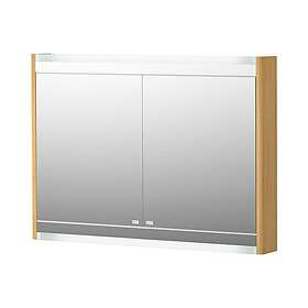 DuoBad Spegelskåp Vilan 100 med LED-belysning Up & Downlight Ek 19141