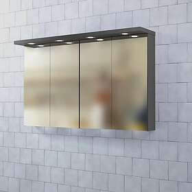 Björbo Badrum Spegelskåp Mejda 1200 D Antracit MSS12D3