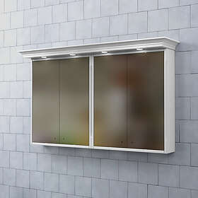 Björbo Badrum Spegelskåp Saga med Belysning 130 SSS131B