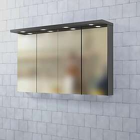 Björbo Badrum Spegelskåp Mejda 1200 C Antracit MSS12C3