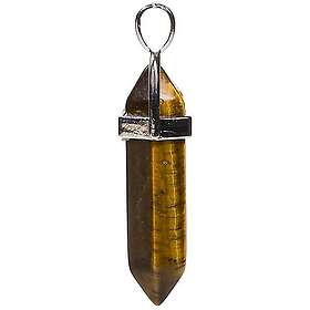 Kristalloteket Hängsmycke Tigeröga Spets Silver