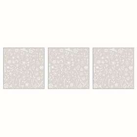 Paperproducts Design Servetter Ginko 33x33 cm Svart 3 st 20-pack