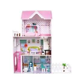 Wood Ramiz Dollhouse With Accessories