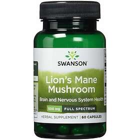 Swanson Lion's Mane 500mg 60 Capsules 3-Pack