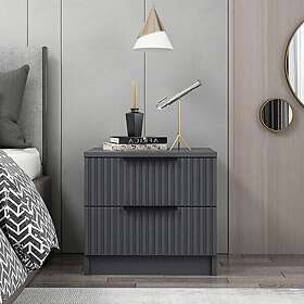 Hanah Home Sängbord Mimi Antracitgrå 54 40