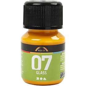 Creativ Company Allroundfärg A-Color Glas 30ml/1 Flaska Glas, gul, ml/ 1 flaska 
