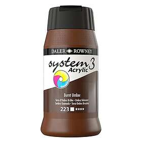 ABA Skol Akrylfärg System 3 Acrylic 500ml brun umber 1264223