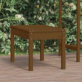 vidaXL Trädgårdsbench honungsbrun 80x44x45 cm massiv furu 824000