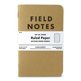 Field Notes Memo Book Linjerad 3-pack