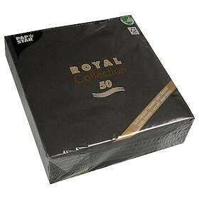 Papstar Serviett RC 40x40 cm sort (50)