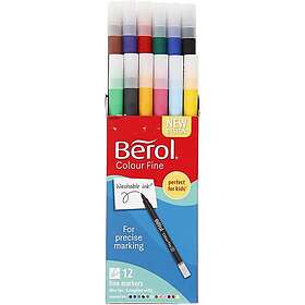 Creativ Company Tusch Berol Colourfine Mixade Färger Spets 0,3-0,7 mm 37220C