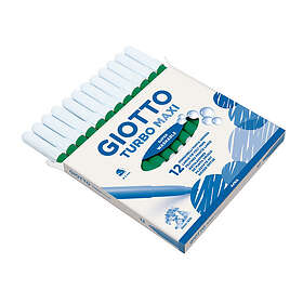 Giotto Tuschpennor Turbo Maxi 12 pennor Mörkgrön 2166020