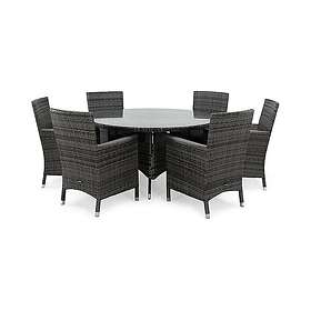 deNoord Matgrupp Thor Rund Ø140 med 6 Armstöd Fåtöljer Lyx Fåtölj m 613539