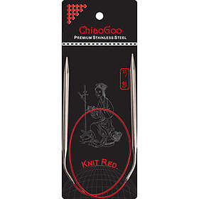 ChiaoGoo Knit Red Rundpinde Rustfrit Kirurgisk Stål 60 cm 2.5 mm