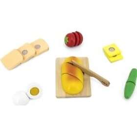 Viga Frukost Med Skärbräda Låtsasmat