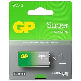 GP Batteries Super Alkaline 9V-battery 1604A/6LF22 1-pack
