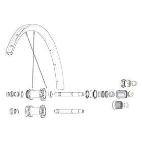 Mavic Crossmax Slr 22 Front/rear Rim Kit Silver 29´´