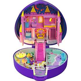 Polly Pocket Coffret Univers La Plage des Dauphins, mini-figurines Polly et  sirène, 5 surprises et 12 accessoires, jouet pour enfant, GTN20