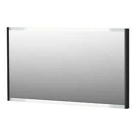 DuoBad Spegel Vilan med LED-belysning 130 Up & Downlight Svart (ek) 19155