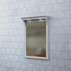 Björbo Badrum Spegel Saga med Belysning 60 Ljusgrå SSP6G