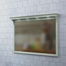 Björbo Badrum Spegel Saga med Belysning 120 Lindblomsgrön SSP126