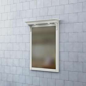 Björbo Badrum Spegel Saga med Belysning 60 Varmgrå SSP62