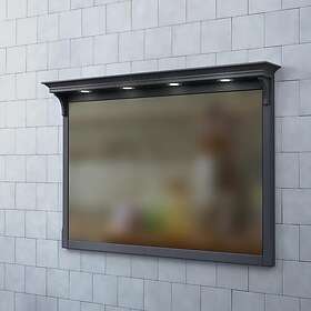 Björbo Badrum Spegel Saga med Belysning 120 Stålblå SSP128