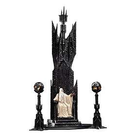 Weta Workshop The Lord of the Rings Saruman White on Throne Statue
