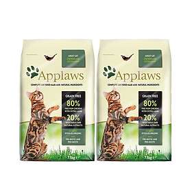 Applaws 2 x Cat Food Chicken & Lamb 7,5kg