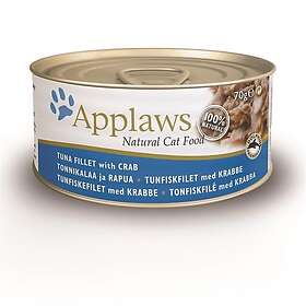 Applaws 12 x Wet Cat Food 70g Tuna & Crab