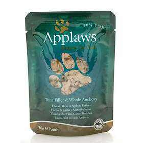 Applaws 12 x Wet Cat Food 70g pouch Tuna & Anchovey