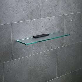 Miller Badrum shylla Classic Glashylla 500 mm inkl. mattsvart väggfäste 810250B