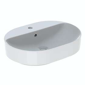 Geberit Tvättställ Variform 600 mm Lay-on Elliptiskt Kanthylla 500,777.01,2G