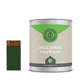 Linoljefärg Selder & Co Kromoxidgrön (0,9l, Halvblank)