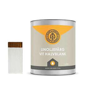 Linoljefärg Selder & Co Silvergrå (0,9l, Halvblank)