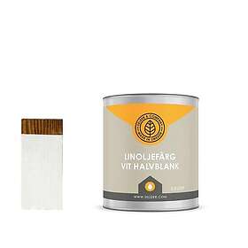 Linoljefärg Selder & Co Stockholmsvit (0,45l, Halvblank)