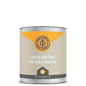 Linoljefärg Selder & Co Vit halvblank (0,5l)