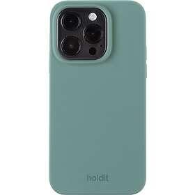 Holdit iPhone 15 Pro Soft Touch Skal Silikon Moss Green