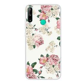 Inskal Huawei P40 Lite E Flexibelt plastskal Blommor