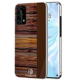 Inskal Huawei P40 Pro Pinwuyo Wood Grain Style Case Brown