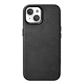 Woodcessories iPhone 15 Bio Leather Case MagSafe Kompatibelt Svart