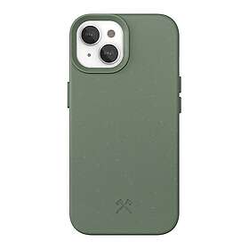 Woodcessories iPhone 15 Bio Case 100% Växtbaserat MagSafe-kompatibelt Midnight Green