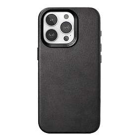 Woodcessories iPhone 15 Pro Bio Leather Case MagSafe Kompatibelt Svart